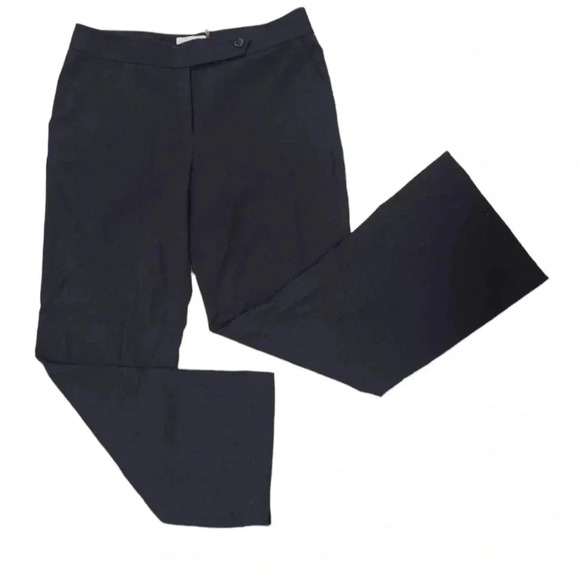 Calvin Klein Classic Fit Straight Leg Midnight Blue/ Black Dress Trousers Size 8 - Picture 4 of 11